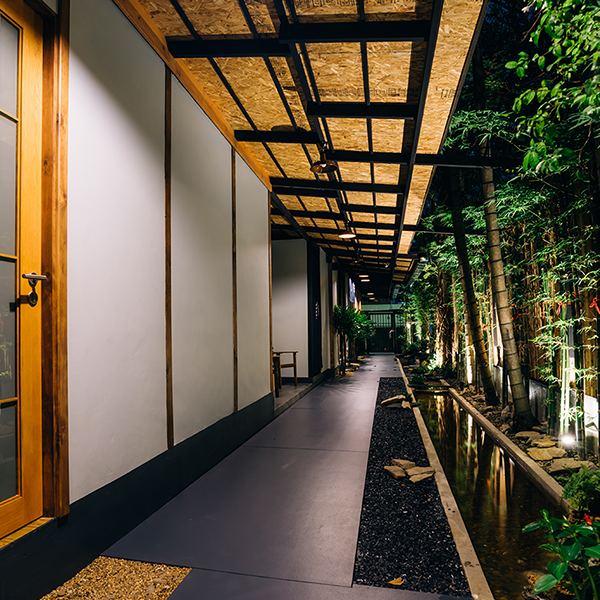 黒川温泉の入湯手形と温泉街の風景